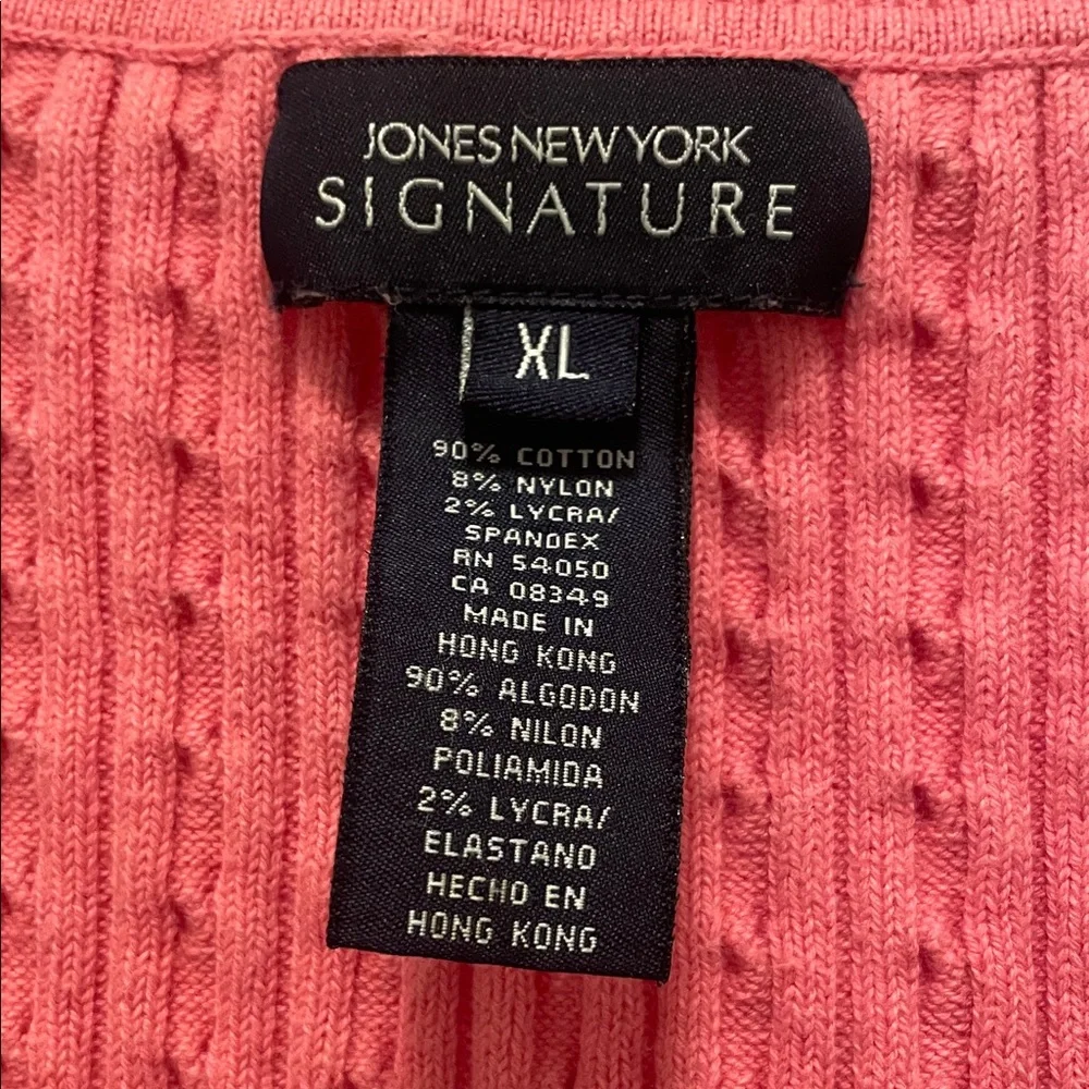Jones New York Coral‎ Knit Sleeveless Top
